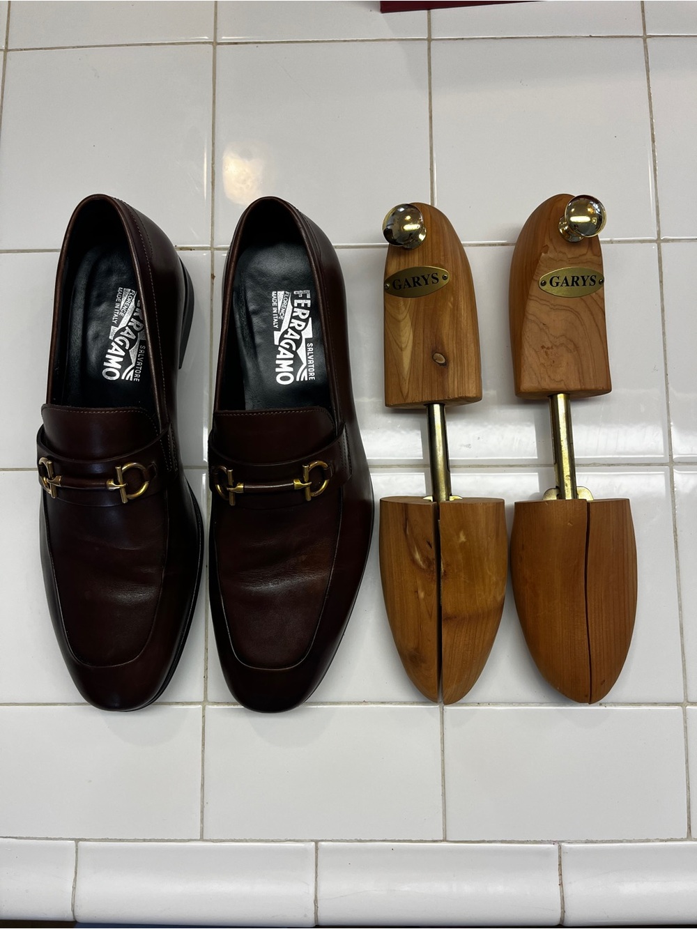 Salvatore Ferragamo Dark Brown Leather Bit Loafers - Picture 3 of 10